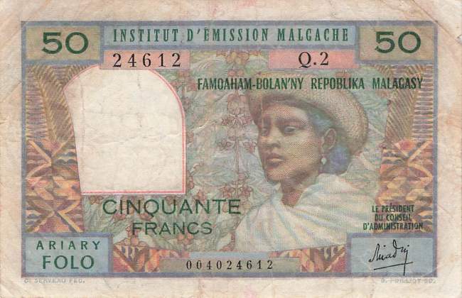 50 Francs p.61-1 1969